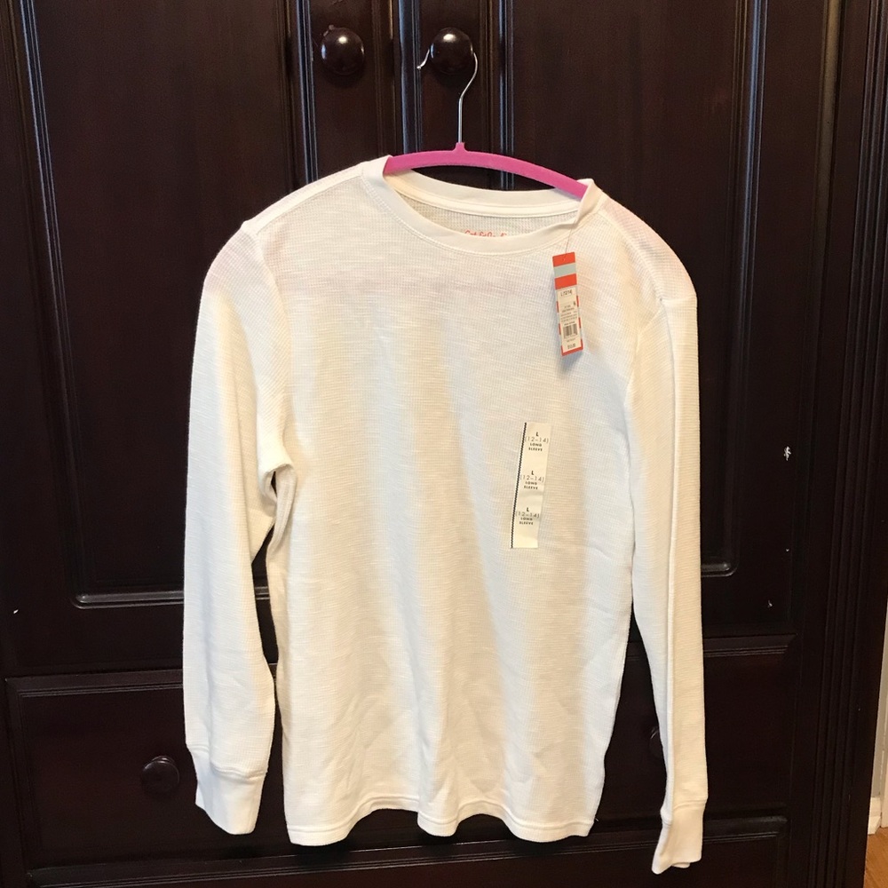Boys Cat and Jack long sleeve waffle T.